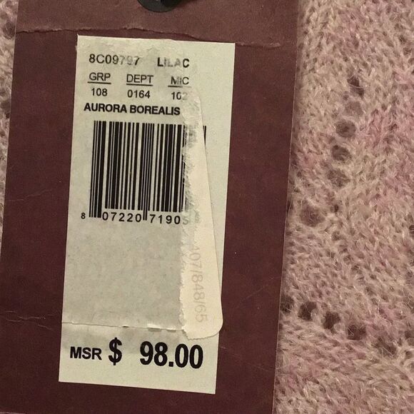 Chelsea & Violet Aurora Borealis Lilac Sweater NWT - Picture 5 of 7